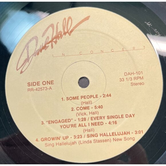 Dave Hall In Concert Vinyl LP Christian Folk in Shrink Private Press VG+/NM - Picture 2 of 6
